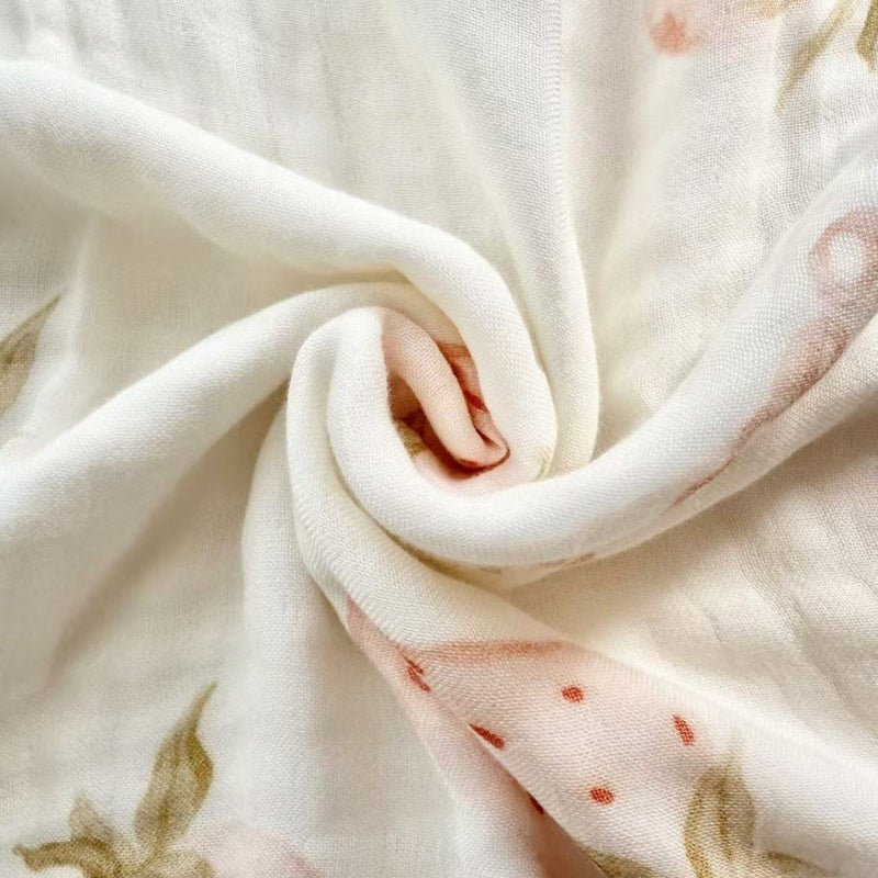 Bamboo Cotton Super Soft Class A Baby Blanket Six-Layer Interwoven Gauze Bath Towel Digital Non-Fluorescent Non-Pilling Sweat-Absorbing Breathable - Image 3